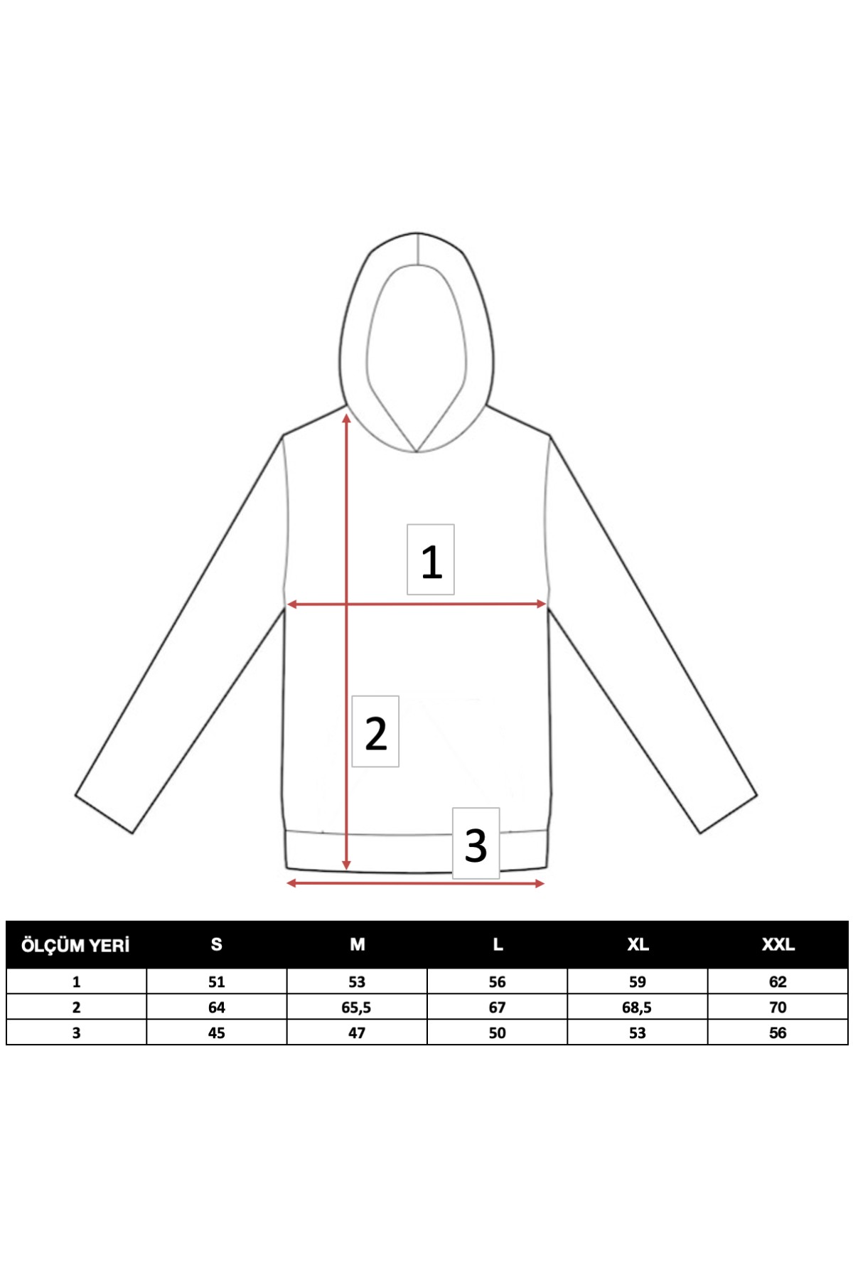 Kadın Gri Kapüşonlu 3 iplik Şardonlu Polarlı Reglan Kol Sweatshirt S-103