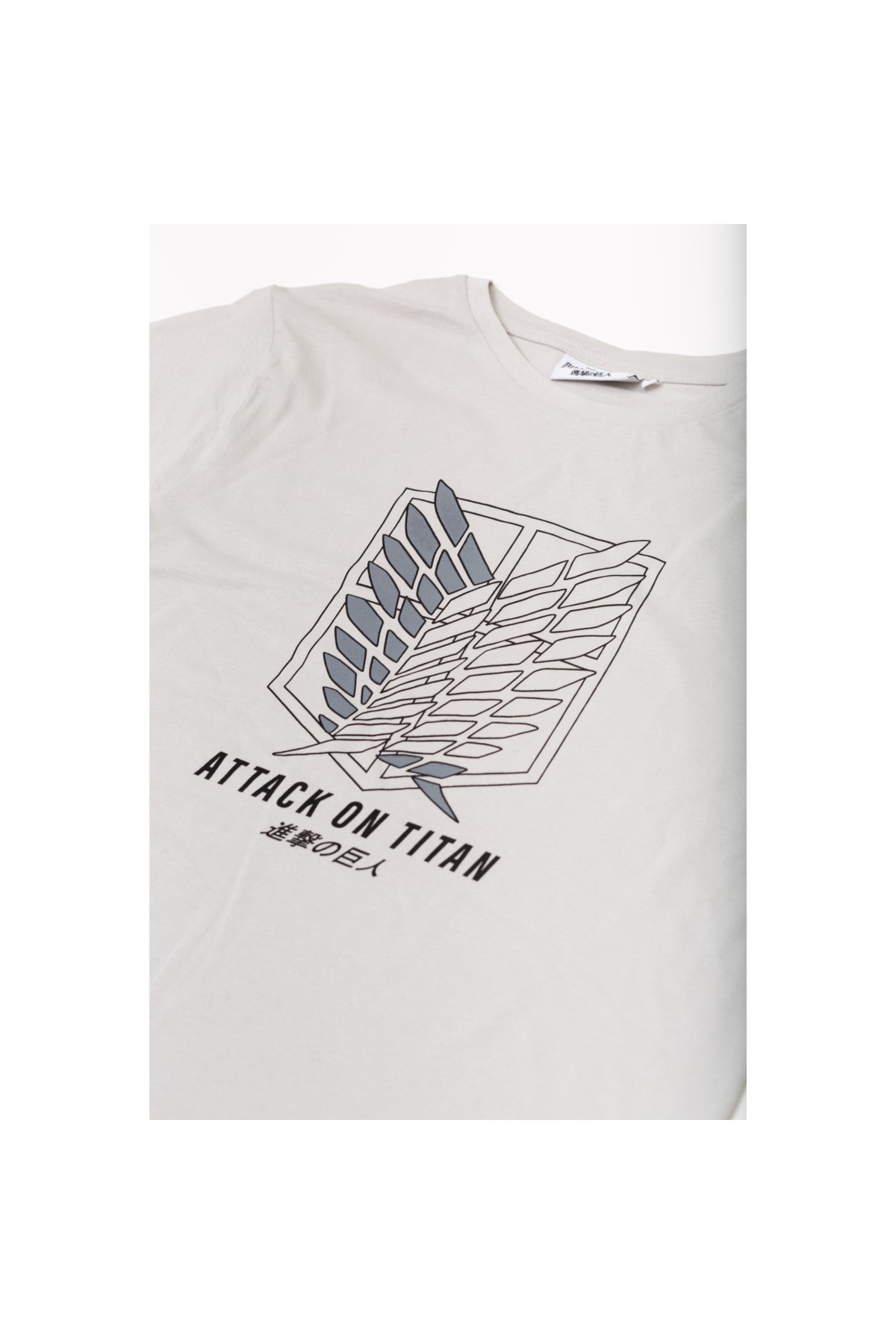 ORİJİNAL ATTACK ON TITAN JAPON DİZAYN ERKEK TSHIRT-1230478-GRİ