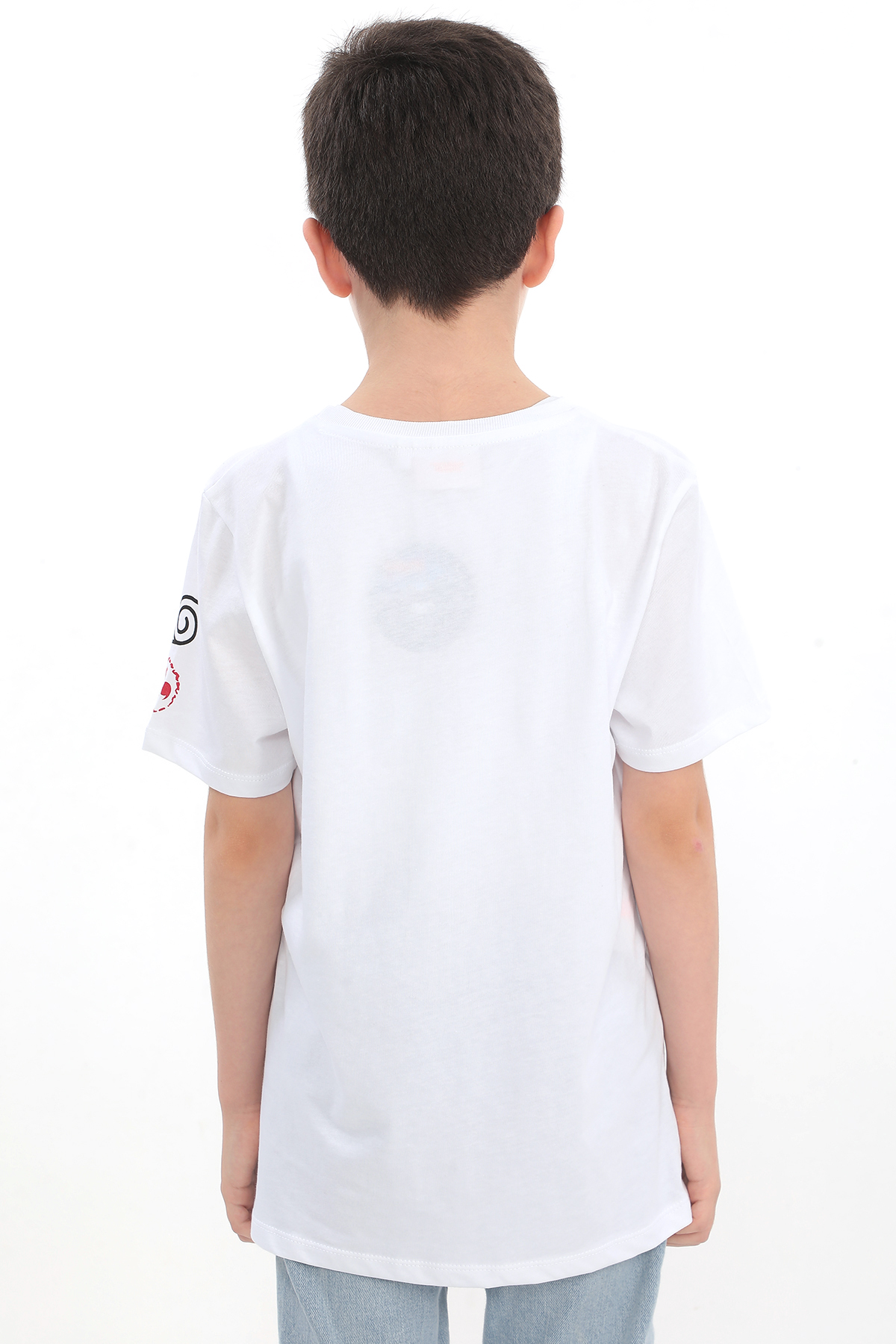 ORİJİNAL NARUTO SASUKE UZUMAKİ  ÇOCUK T​SHIRT- 54935-BEYAZ